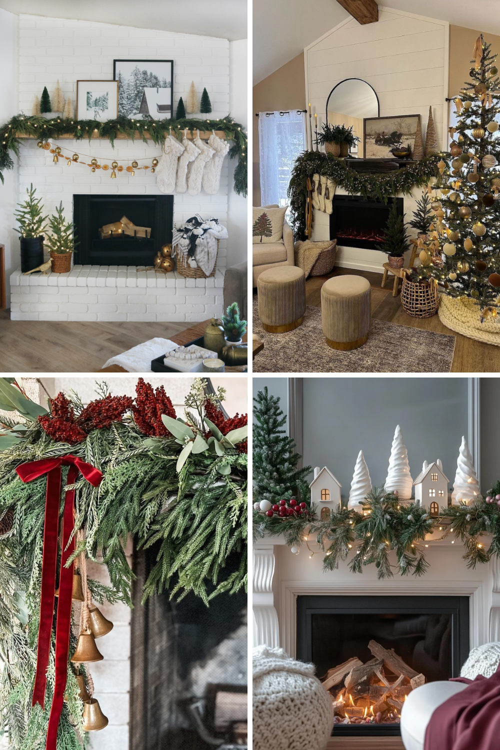 14+ Elegant & Minimalist Christmas Mantle Decor Ideas for 2024