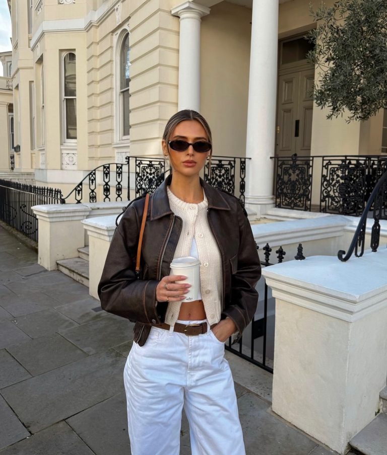 How to Wear a Leather Jacket Like a Fashionista: 22+ Chic Outfit Ideas